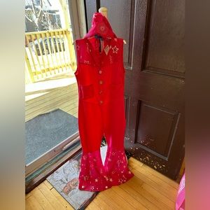 in spirit design western Barbie pink jumpsuit